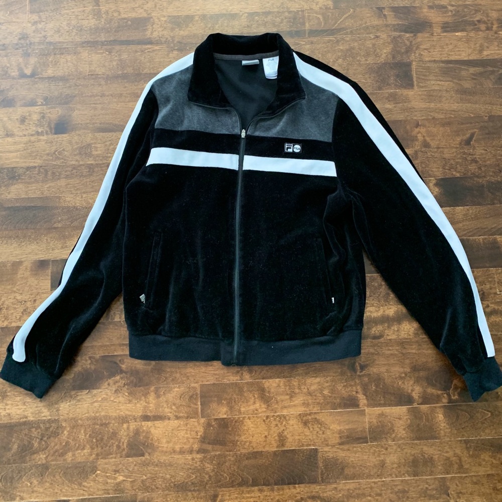 Velour Fila Sweater